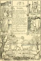 An illustration from The songs and music of Friedrich Froebel's Mother play (Mutter und kose lieder) (1901)