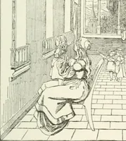 An illustration from The Songs and music of Friedrich Froebel's Mother play : (Mutter und kose lieder) : songs newly translated and furnished with new music (1895)