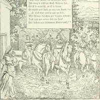 An illustration from The Songs and music of Friedrich Froebel's Mother play : (Mutter und kose lieder) : songs newly translated and furnished with new music (1895)