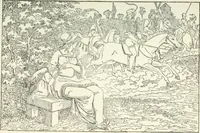 An illustration from The Songs and music of Friedrich Froebel's Mother play : (Mutter und kose lieder) : songs newly translated and furnished with new music (1895)