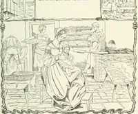 An illustration from The Songs and music of Friedrich Froebel's Mother play : (Mutter und kose lieder) : songs newly translated and furnished with new music (1895)