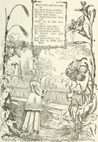 An illustration from The Songs and music of Friedrich Froebel's Mother play : (Mutter und kose lieder) : songs newly translated and furnished with new music (1895)