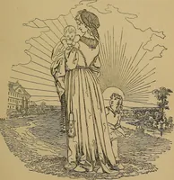An illustration from The songs and music of Friedrich Froebel's Mother play (Mutter und kose Lieder) (1895)