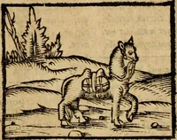 An illustration from Æsopi Phrygis Fabulae graece et latine, cum aliis quibusdam opusculis : quorum indicem sequens pagella indicabit (1616)