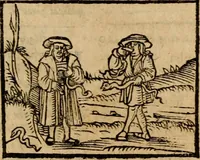 An illustration from Æsopi Phrygis Fabulae graece et latine, cum aliis quibusdam opusculis : quorum indicem sequens pagella indicabit (1616)