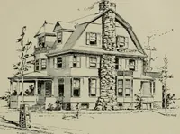 An illustration from Sound sense in suburban architecture, containing hints, suggestions, and bits of practical information for the building of inexpensive country houses (1893)