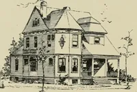 An illustration from Sound sense in suburban architecture, containing hints, suggestions, and bits of practical information for the building of inexpensive country houses (1893)