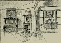 An illustration from Sound sense in suburban architecture, containing hints, suggestions, and bits of practical information for the building of inexpensive country houses (1893)