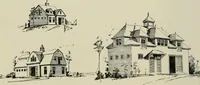 An illustration from Sound sense in suburban architecture, containing hints, suggestions, and bits of practical information for the building of inexpensive country houses (1893)