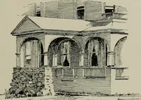 An illustration from Sound sense in suburban architecture, containing hints, suggestions, and bits of practical information for the building of inexpensive country houses (1893)