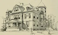 An illustration from Sound sense in suburban architecture, containing hints, suggestions, and bits of practical information for the building of inexpensive country houses (1893)