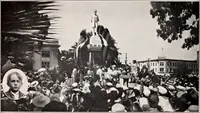 An illustration from Souvenir of the unveiling, dedication and presentation of the Abraham Lincoln G. A. R. memorial monument : dedicated to the veterans of the Civil War, 1861-1865, at Long Beach, California, July 3rd, 1915 (1915)