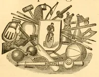 An illustration from Spalding's hand book of sporting rules and training, containing full and authentic codes of rules governing all popular games and sports (1886)