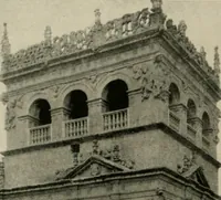 An illustration from Spanish architecture of the sixteenth century; general view of the plateresque and Herrera styles (1917)