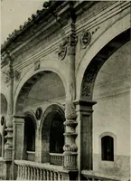 An illustration from Spanish architecture of the sixteenth century; general view of the plateresque and Herrera styles (1917)