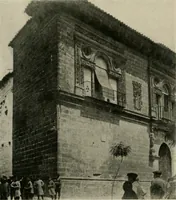An illustration from Spanish architecture of the sixteenth century; general view of the plateresque and Herrera styles (1917)