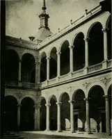 An illustration from Spanish architecture of the sixteenth century; general view of the plateresque and Herrera styles (1917)