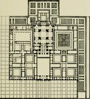 An illustration from Spanish architecture of the sixteenth century; general view of the plateresque and Herrera styles (1917)