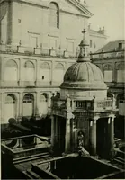 An illustration from Spanish architecture of the sixteenth century; general view of the plateresque and Herrera styles (1917)