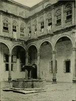 An illustration from Spanish architecture of the sixteenth century; general view of the plateresque and Herrera styles (1917)