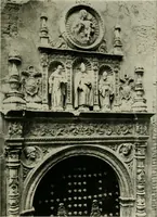 An illustration from Spanish architecture of the sixteenth century; general view of the plateresque and Herrera styles (1917)