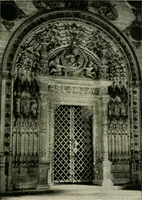 An illustration from Spanish architecture of the sixteenth century; general view of the plateresque and Herrera styles (1917)