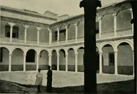 An illustration from Spanish architecture of the sixteenth century; general view of the plateresque and Herrera styles (1917)