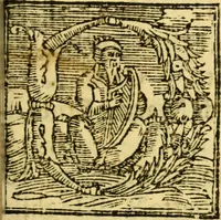 An illustration from Specchio di virtu : nel quale brevemente si descriue la buona amicitia, la grandezza, e principio del matrimonio & di quanta eccellecza sia nelle femmine la castita; con molit notabilissimi essempe secondo i soggetti, da qvaliciascvno potra prender materia, & ammaestramento di ben viuere (1566)