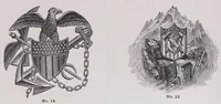 Picture 2 of 4 from Specimen book of type faces,showing the machine and foundry faces of body and display letters, accents, piece fractions, superiors and inferiors, rule, dashes, signs, seals, cuts, (1909), leaf 110