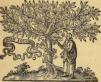 An illustration from Specimen calumniarum atque heterodoxarum opinionum ex Remonstrantium apologia excerptarum : instar prodromi ad praemonendos omnes veros Christianos in lucem emissum (1630)