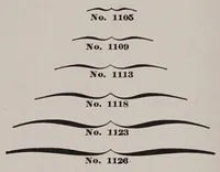 An illustration from Specimen faces, linotype composition;borders, rules and dashes. (1909)