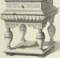 An illustration from Specimens of ancient furniture drawn from existing authorities (1836)
