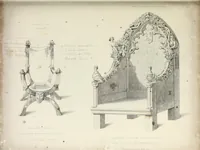 An illustration from Specimens of ancient furniture drawn from existing authorities (1836)