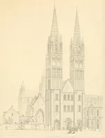 An illustration from Specimens of the architecture of Normandy, from the 16th to the 17th century. Engraved by John and Henry Le Keux (1874)