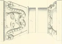 An illustration from Specimens of the architecture of Normandy, from the 16th to the 17th century. Engraved by John and Henry Le Keux (1874)