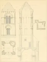 An illustration from Specimens of the architecture of Normandy, from the 16th to the 17th century. Engraved by John and Henry Le Keux (1874)
