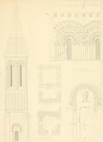 An illustration from Specimens of the architecture of Normandy, from the 16th to the 17th century. Engraved by John and Henry Le Keux (1874)