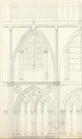 An illustration from Specimens of the architecture of Normandy, from the 16th to the 17th century. Engraved by John and Henry Le Keux (1874)
