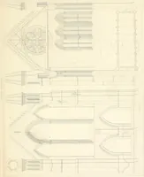 An illustration from Specimens of the architecture of Normandy, from the 16th to the 17th century. Engraved by John and Henry Le Keux (1874)