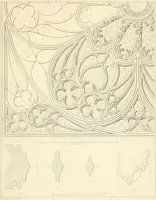 An illustration from Specimens of the architecture of Normandy, from the 16th to the 17th century. Engraved by John and Henry Le Keux (1874)