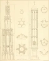 An illustration from Specimens of the architecture of Normandy, from the 16th to the 17th century. Engraved by John and Henry Le Keux (1874)