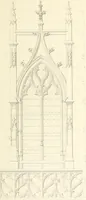 An illustration from Specimens of the architecture of Normandy, from the 16th to the 17th century. Engraved by John and Henry Le Keux (1874)
