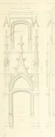 An illustration from Specimens of the architecture of Normandy, from the 16th to the 17th century. Engraved by John and Henry Le Keux (1874)