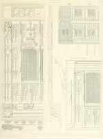 An illustration from Specimens of the architecture of Normandy, from the 16th to the 17th century. Engraved by John and Henry Le Keux (1874)
