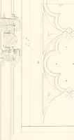 An illustration from Specimens of the architecture of Normandy, from the 16th to the 17th century. Engraved by John and Henry Le Keux (1874)
