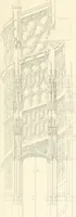 An illustration from Specimens of the architecture of Normandy, from the 16th to the 17th century. Engraved by John and Henry Le Keux (1874)