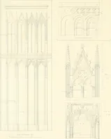 An illustration from Specimens of the architecture of Normandy, from the 16th to the 17th century. Engraved by John and Henry Le Keux (1874)