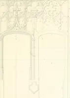 An illustration from Specimens of the architecture of Normandy, from the 16th to the 17th century. Engraved by John and Henry Le Keux (1874)
