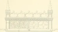 An illustration from Specimens of the architecture of Normandy, from the 16th to the 17th century. Engraved by John and Henry Le Keux (1874)