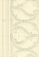 An illustration from Specimens of the architecture of Normandy, from the 16th to the 17th century. Engraved by John and Henry Le Keux (1874)